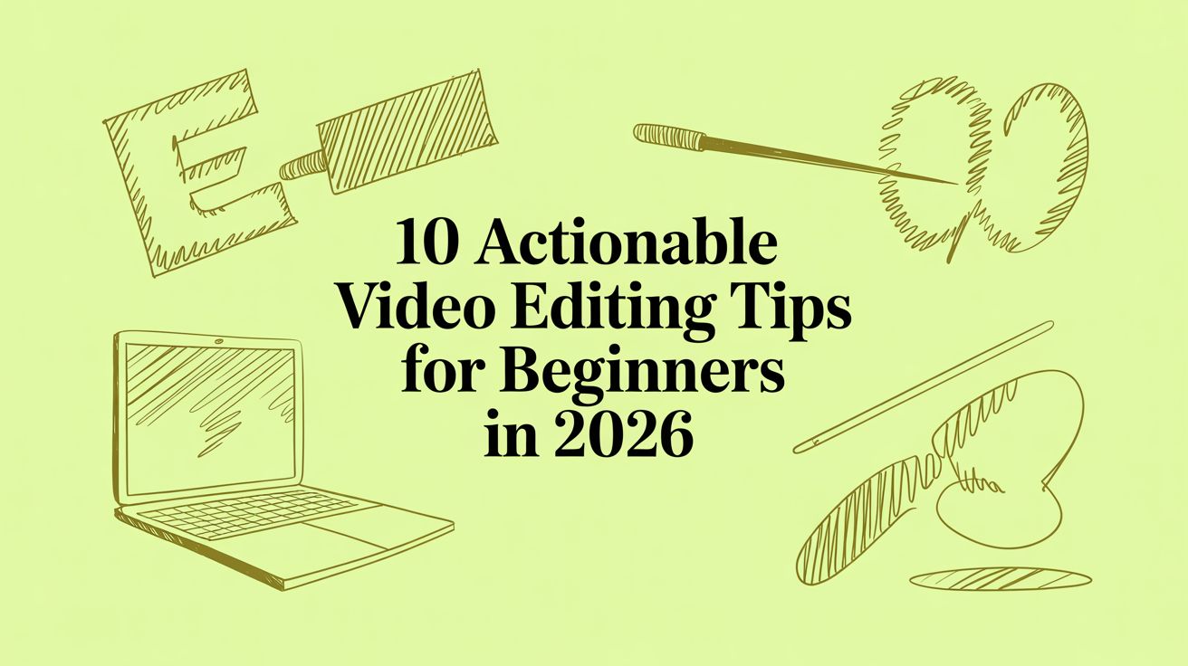 10 Actionable Video Editing Tips for Beginners in 2026