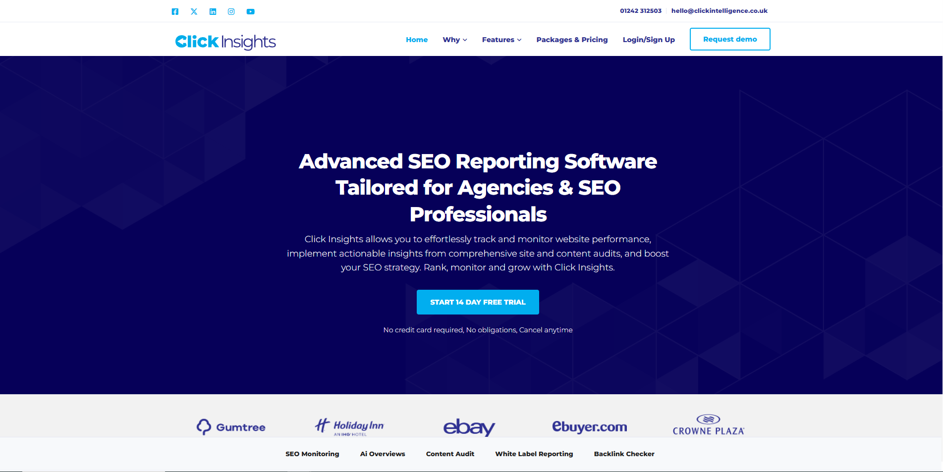 Free Rank Tracker Tool by Click Insights