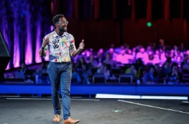 Speaker on Stage at MozCon MozCon — Search engine marketing conference