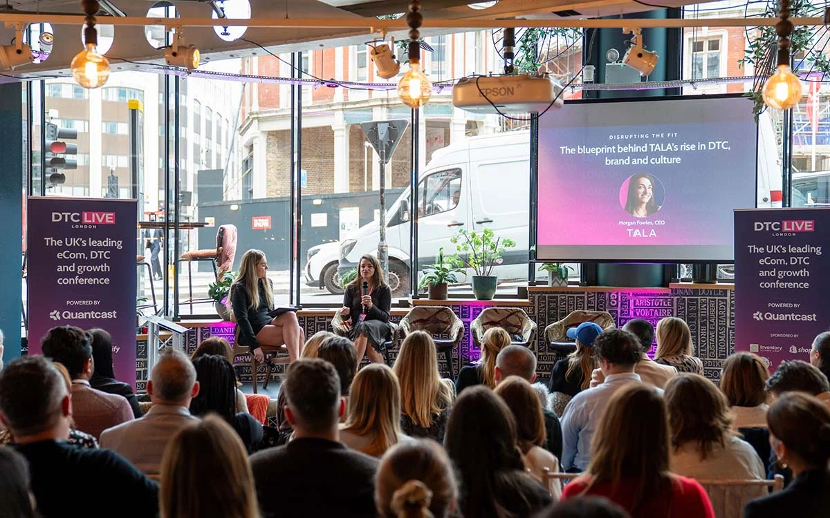 DTC Live London speaker delivering a talk