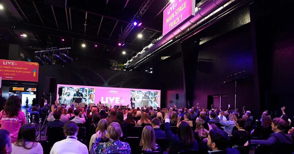 Presentation at Retail Week Live conference in front of attendees