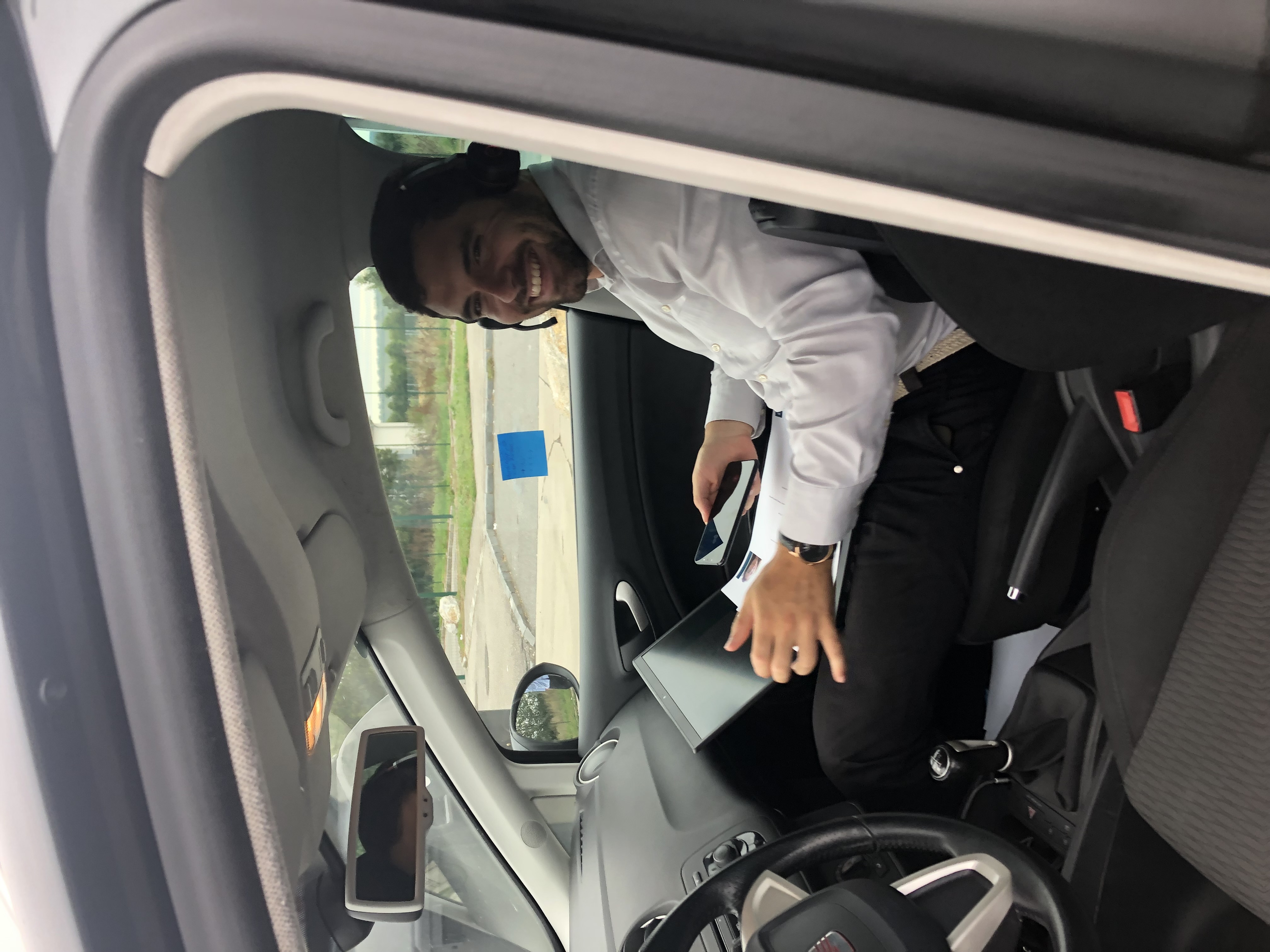Laptop in Car