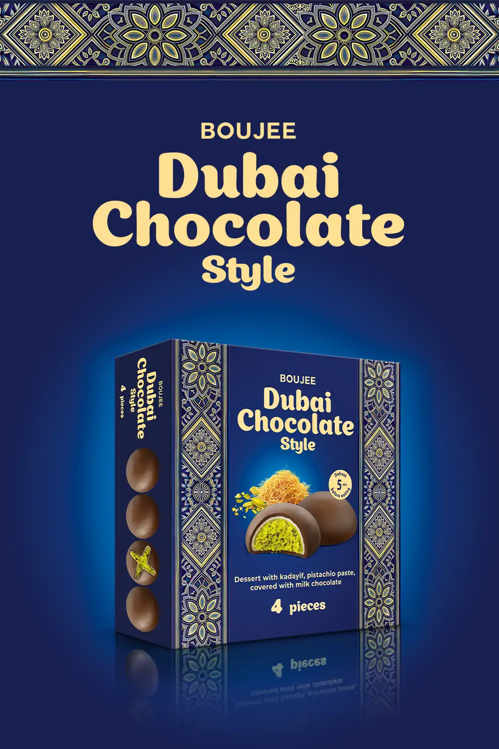 KitKat branded cocoa-flavored ice cream cone with chocolate cream and a piece of KitKat chocolate on top, against a red background.