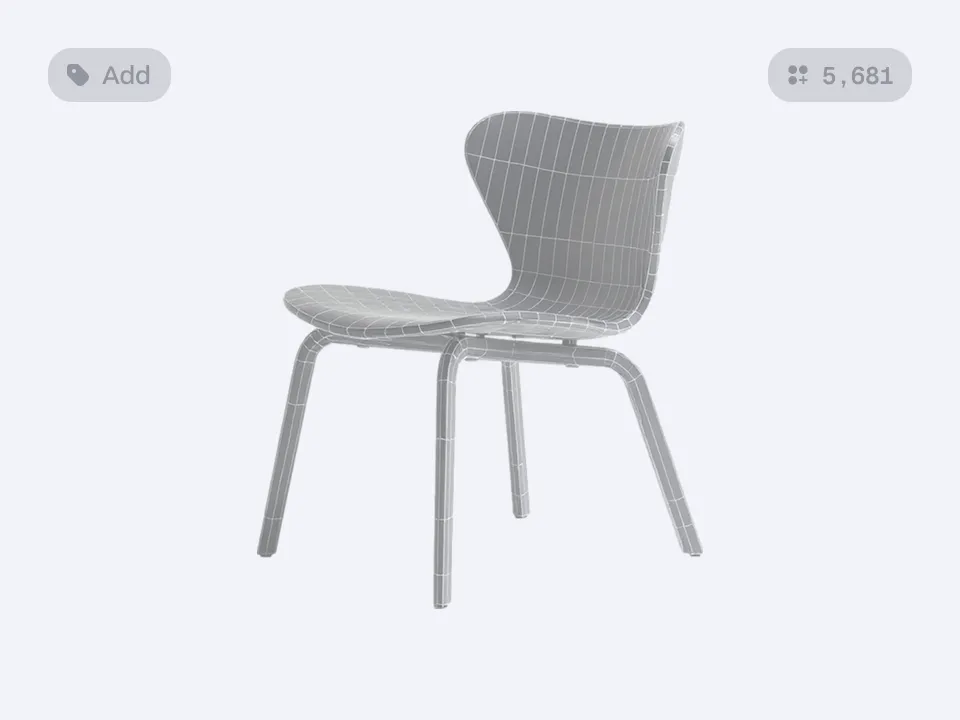 3D model of a chair