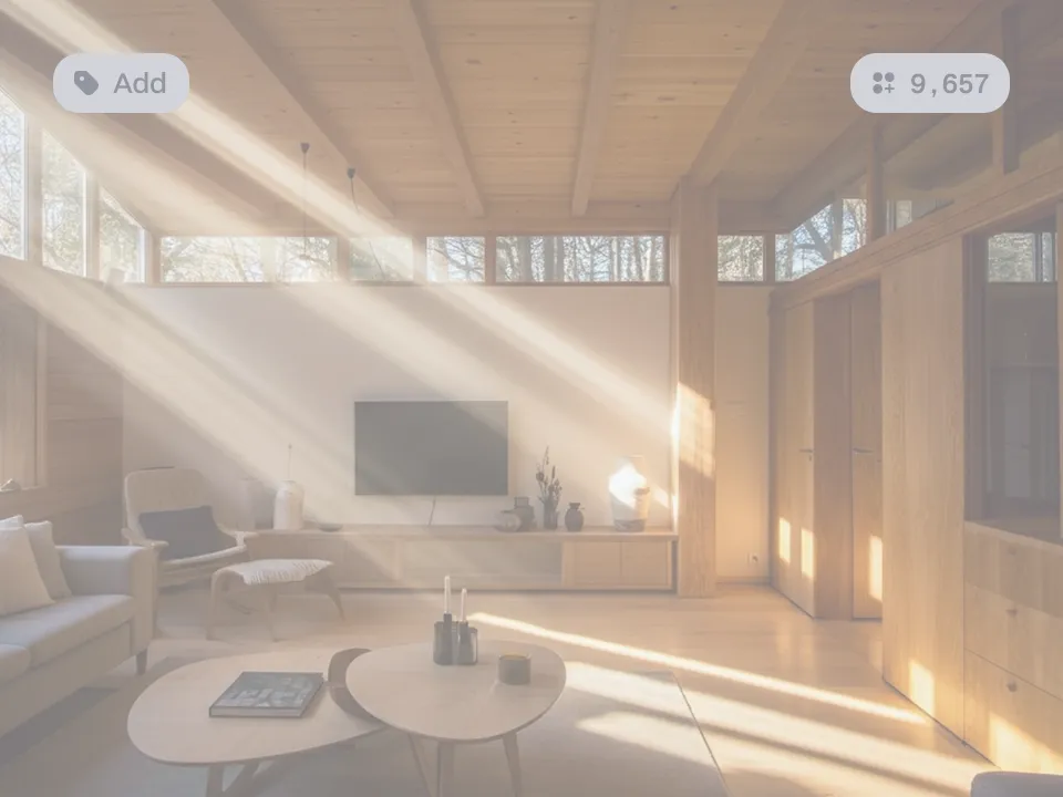 3D scene of a living room