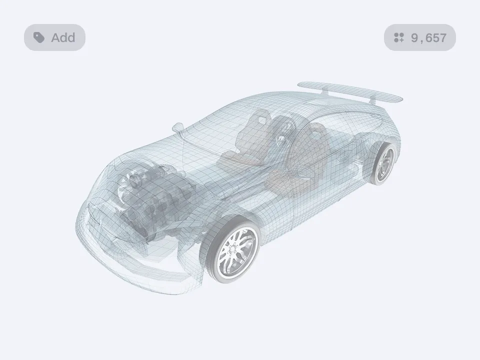 3D scan of a car