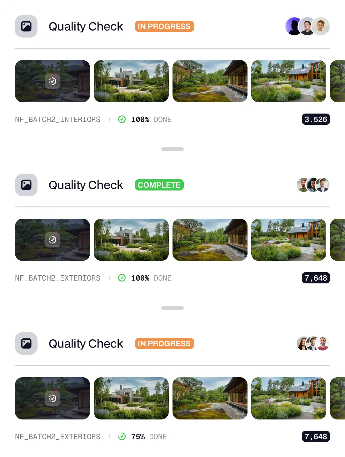 QC of 3D scenes