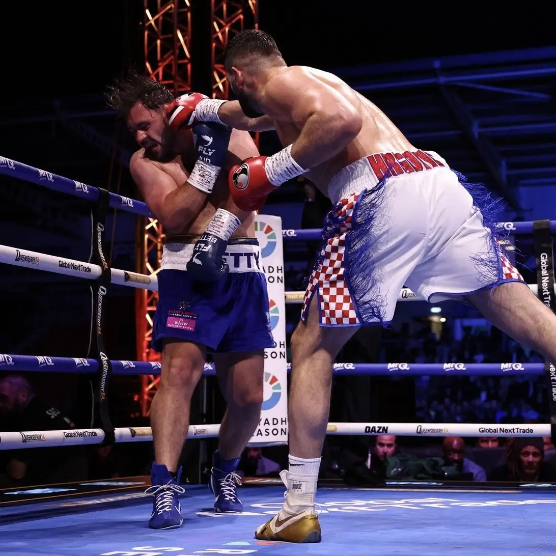 Filip Hrgovic proved levels above Dave Allen, scoring a devastating third-round TKO in their sold-out Doncaster heavyweight clash.