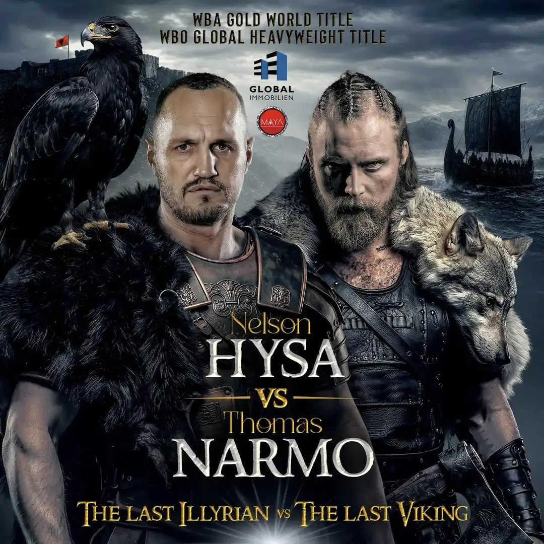 Nelson Hysa puts his 24-0 record on the line against 14-0 Thomas Narmo in a battle of unbeaten heavyweights on the Itauma-Hrgovic card.