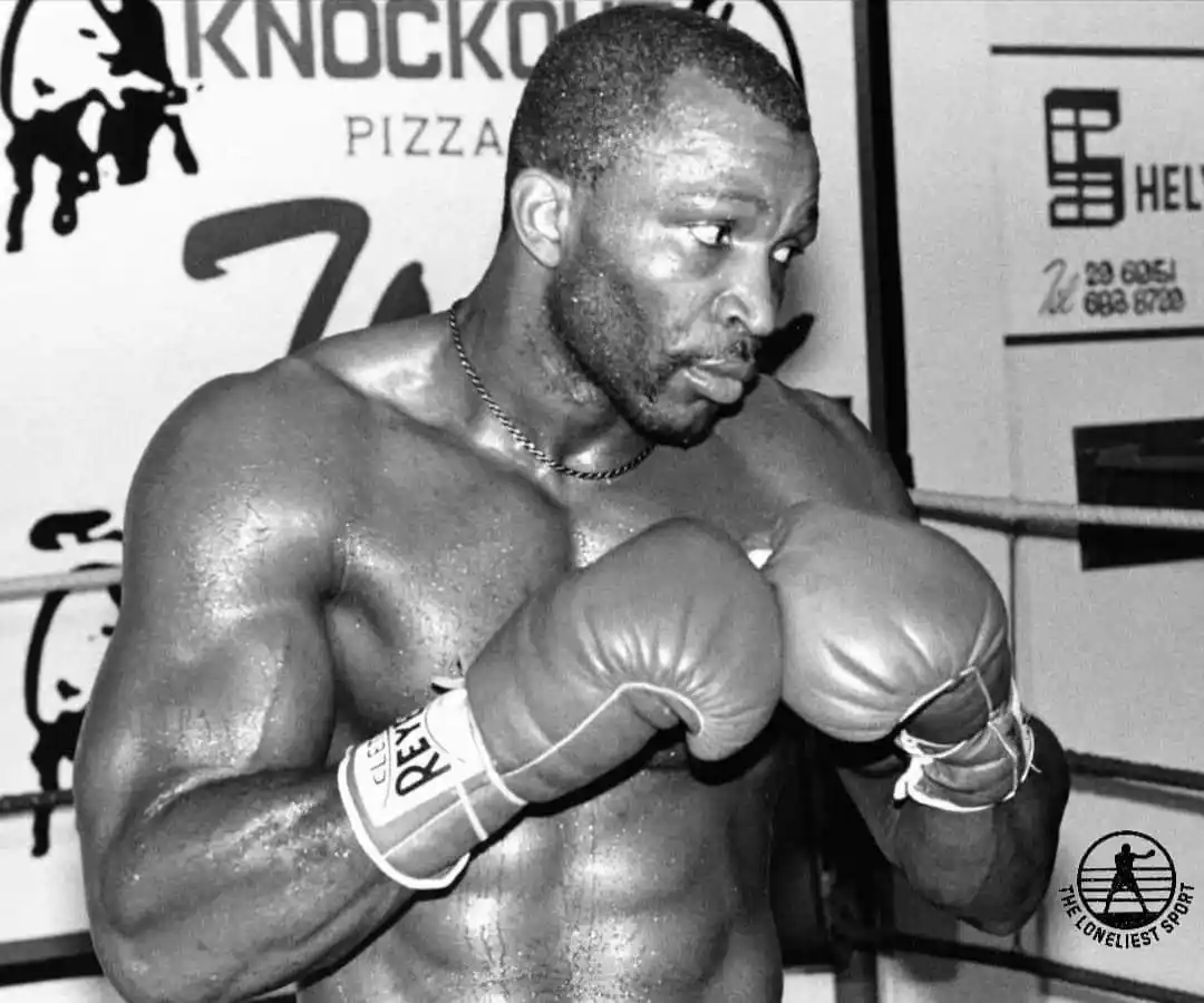 Mike Weaver posing in boxing gloves