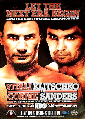 Poster for Vitali Klitschko versus Corrie Sanders for the WBC heavyweight title on April 24, 2004