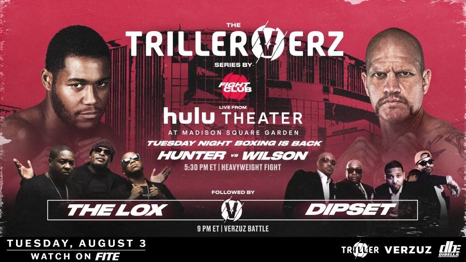 Historical Michael Hunter versus Mike Wilson event poster