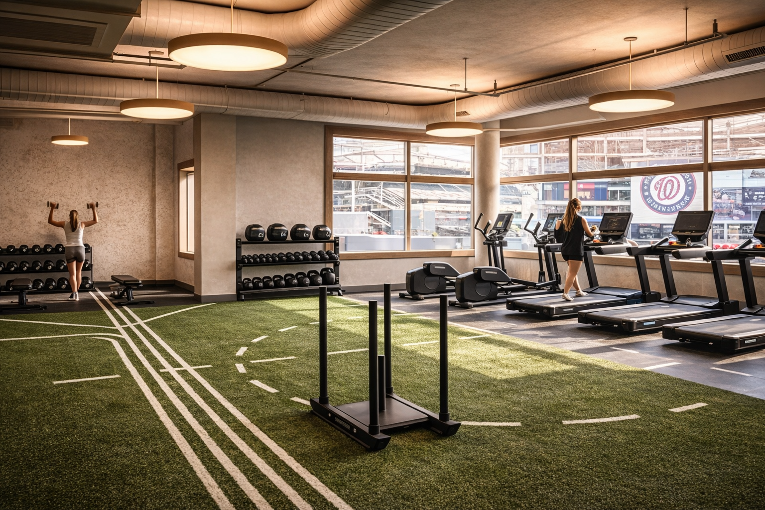 Urby Washington DC commercial gym design by SPX Gym Design