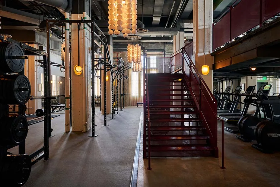 Soho House Downtown Los Angeles private club gym design by SPX Gym Design