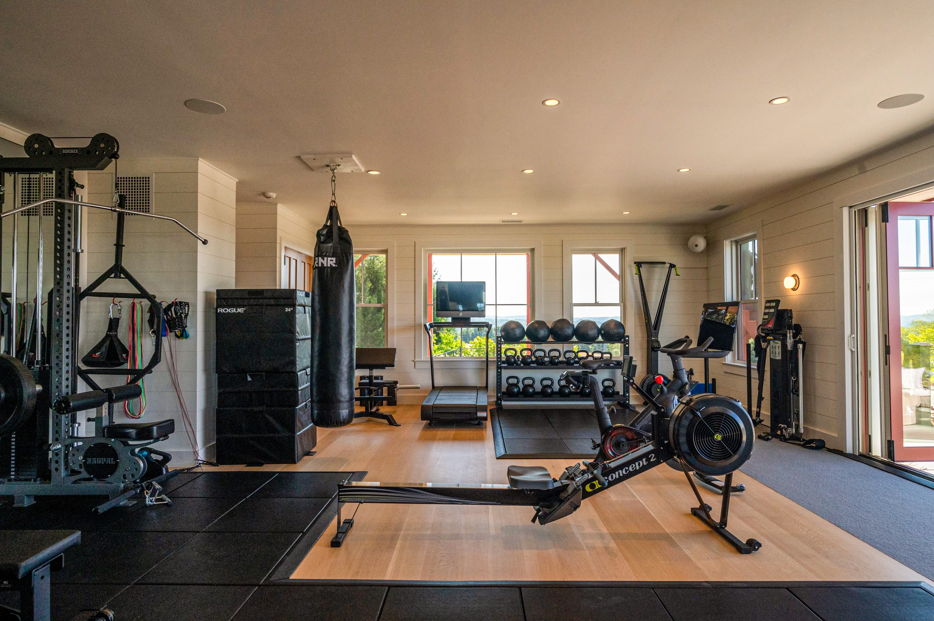 Connecticut Residence home gym design by SPX Gym Design