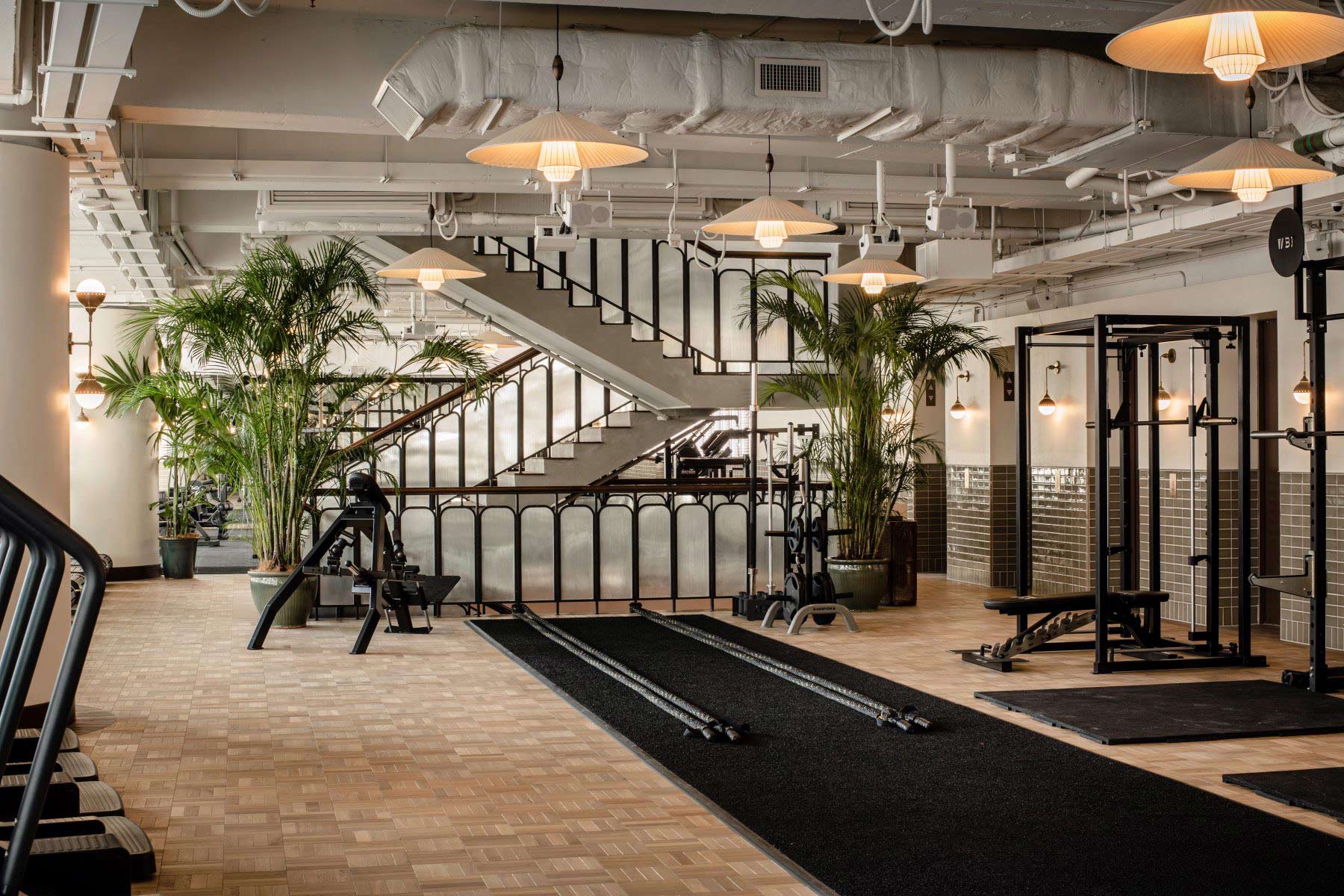 Soho House Hong Kong private club gym design by SPX Gym Design