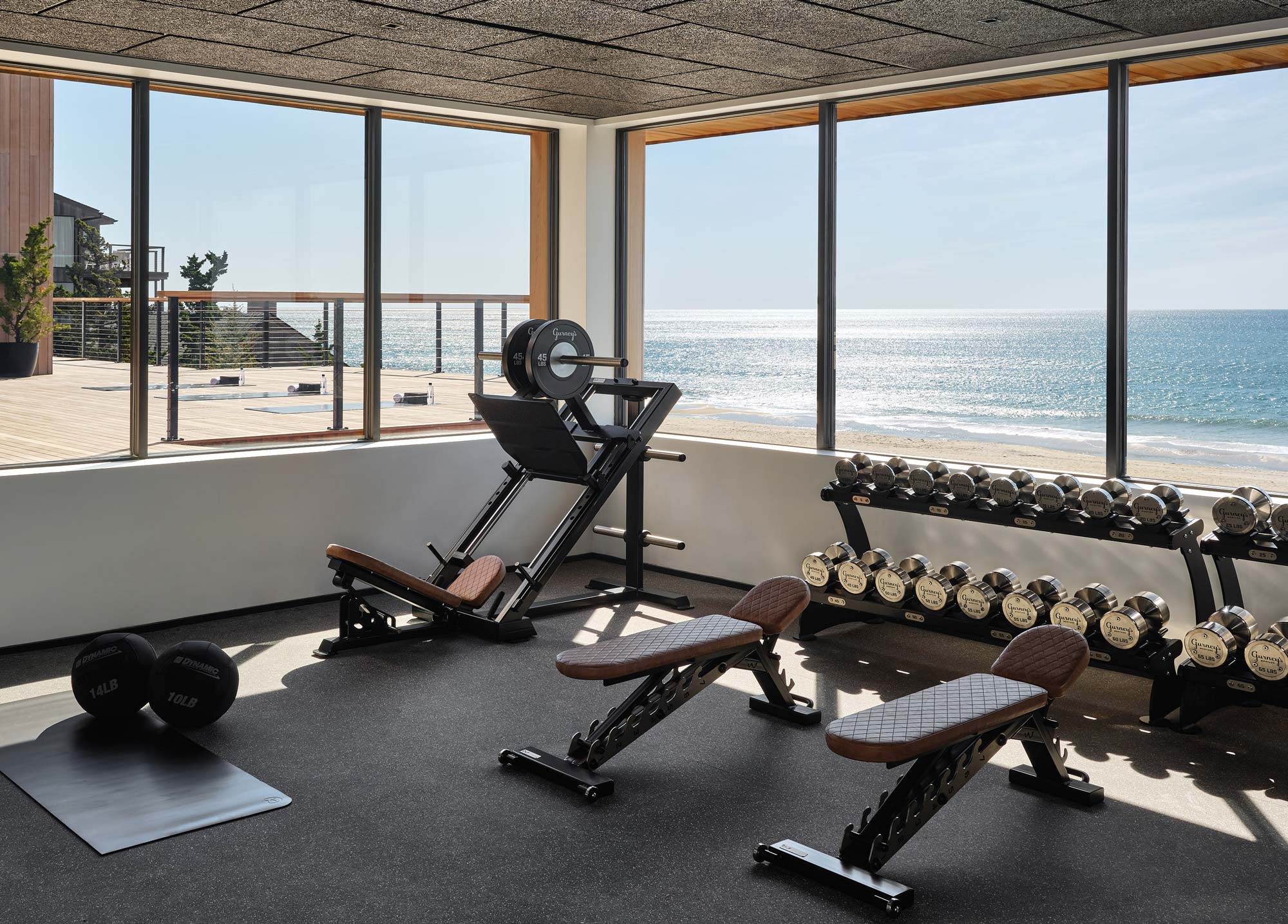 Gurney's Resorts Montauk hotel gym design by SPX Gym Design