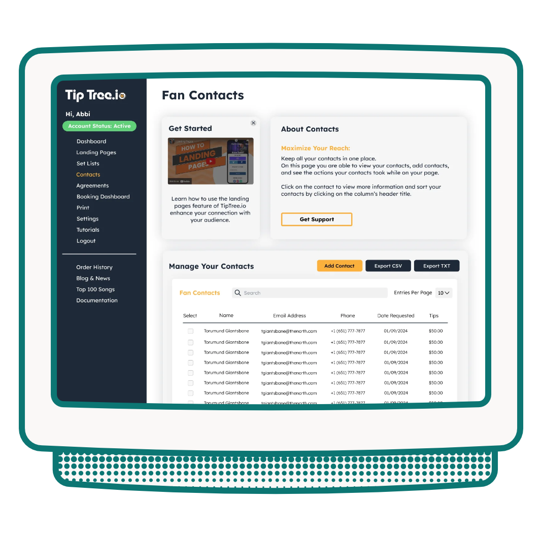 TipTree Dashboard