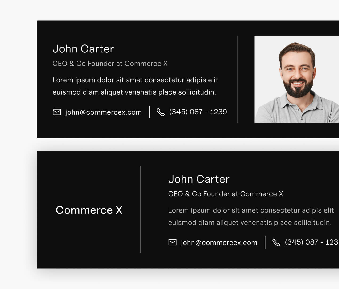 Email Signature - Commerce X Webflow Template