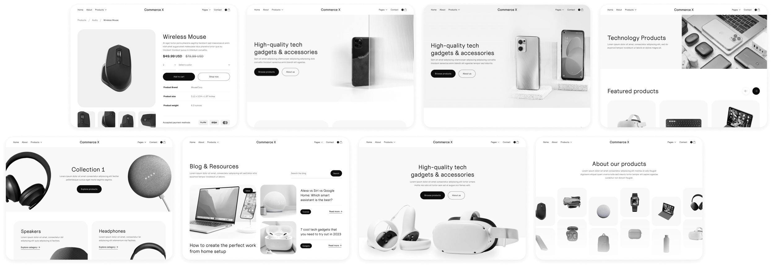 Buy Now On Webflow - Commerce X Webflow Template
