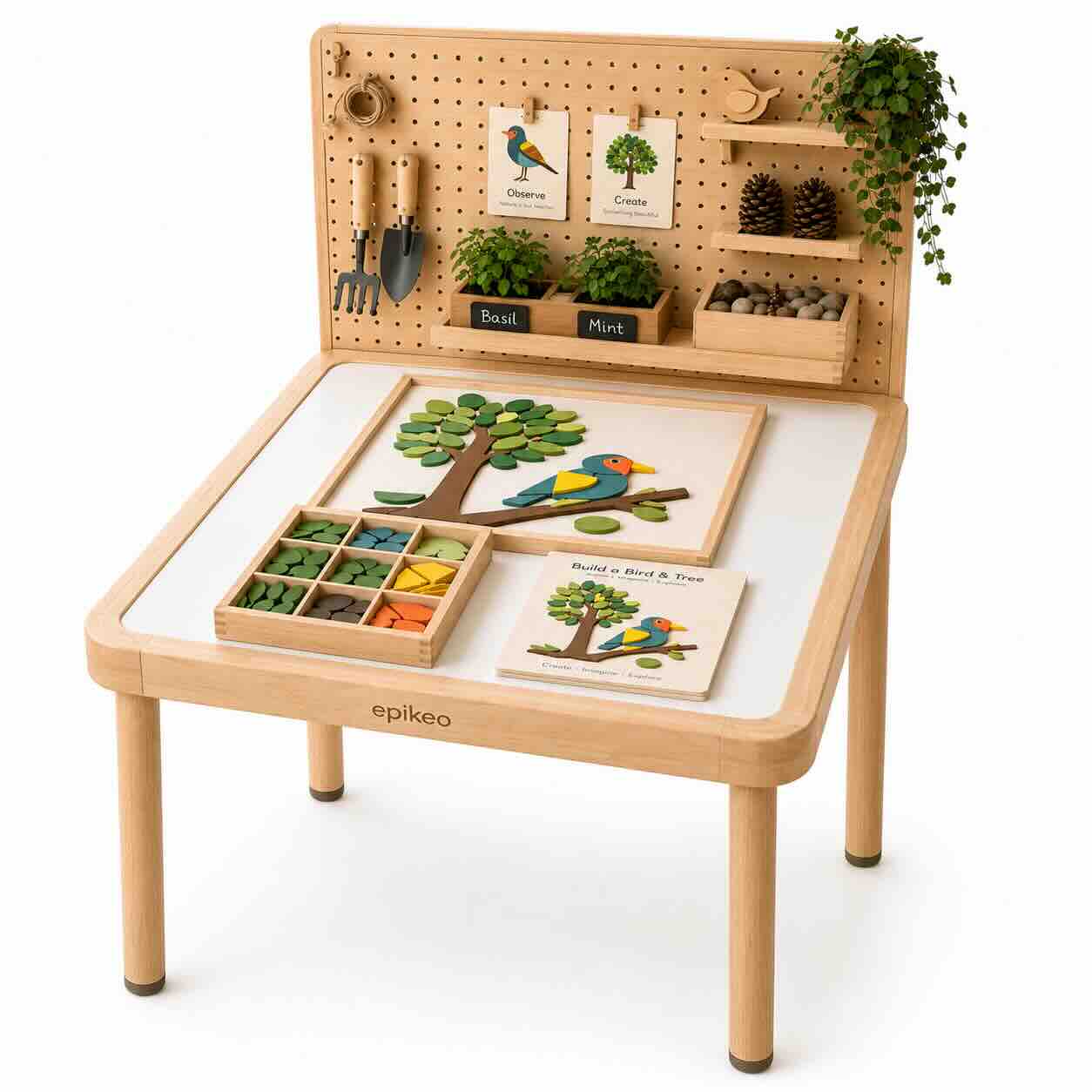 Epikeo table with accessories