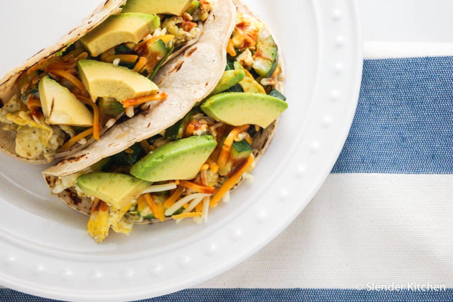 Five Minute Healthy Breakfast Tacos - Slender Kitchen