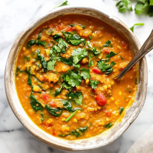 The BEST Easy Red Lentil Curry