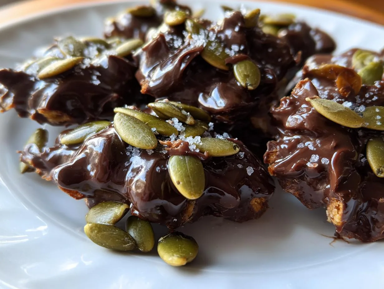 3-Ingredient Chocolate Covered Pumpkin Seeds - Frosty Recipes