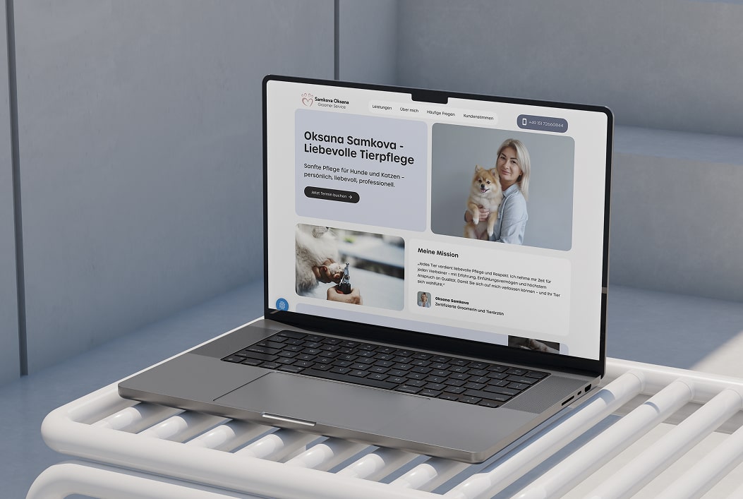 website für groomer service