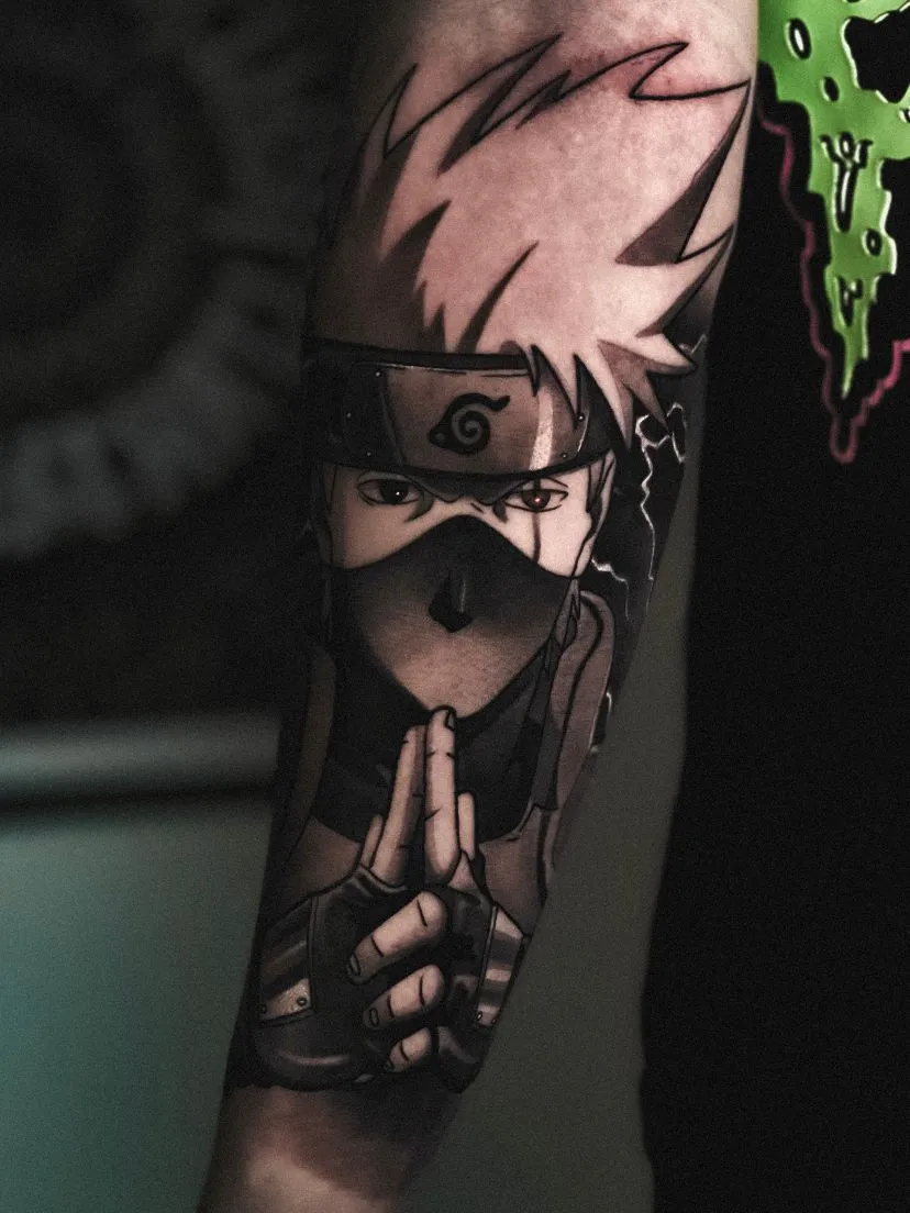 Anime Tattoo von AMC Tattoo Studio. #1 Tattoo Studio Frankfurt