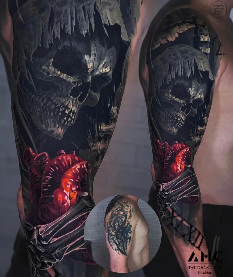 Cover Ups Tattoos von AMC Tattoo Studio. #1 Tattoo Studio Frankfurt