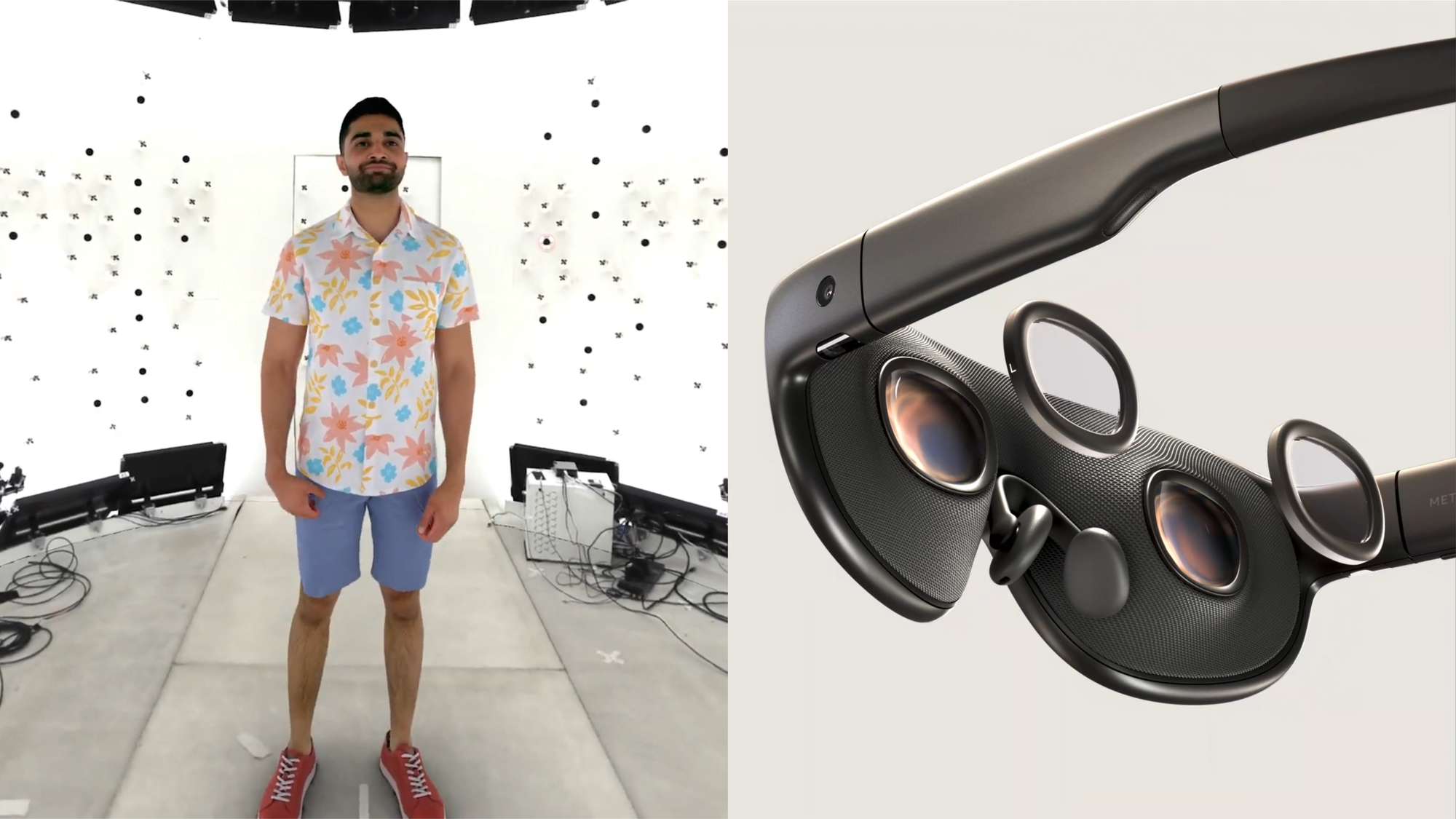 Meta Project Phoenix headset with full-body photorealistic Codec avatars