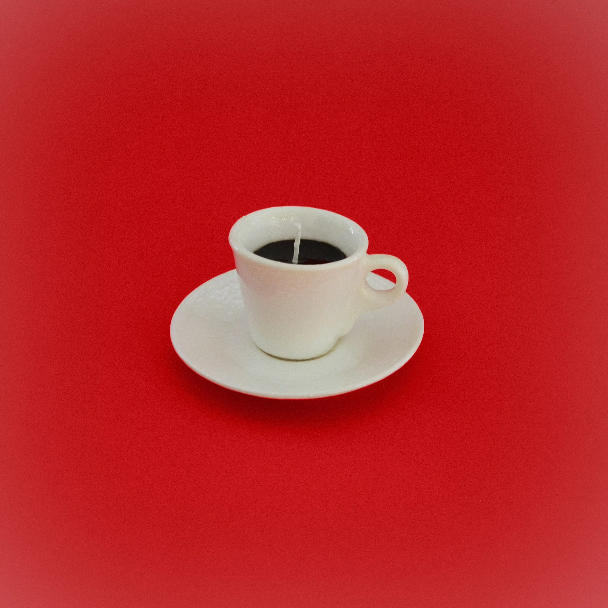 Coffee cup candle