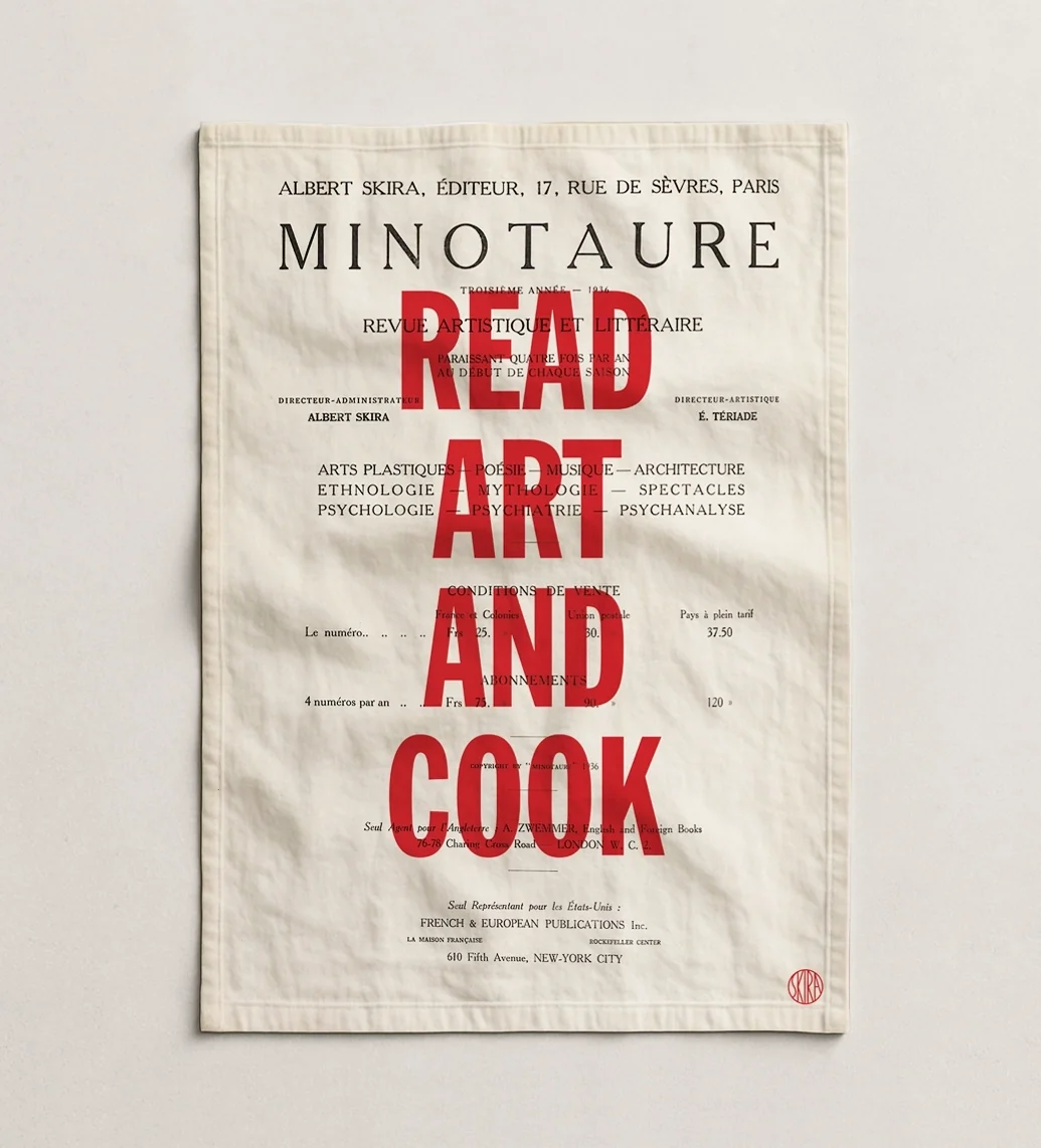 Kitchen towel READ ART AND COOK
