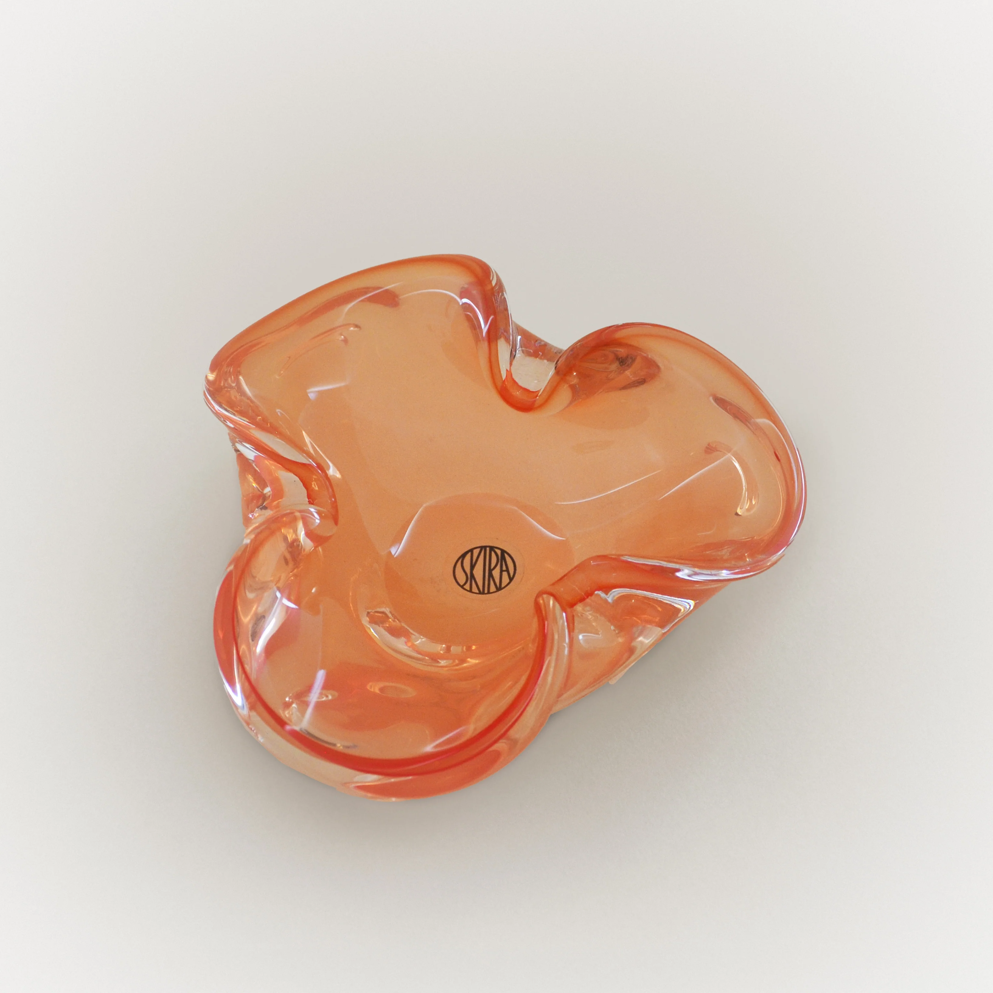 Stylish Glass Tray Sicilian Orange