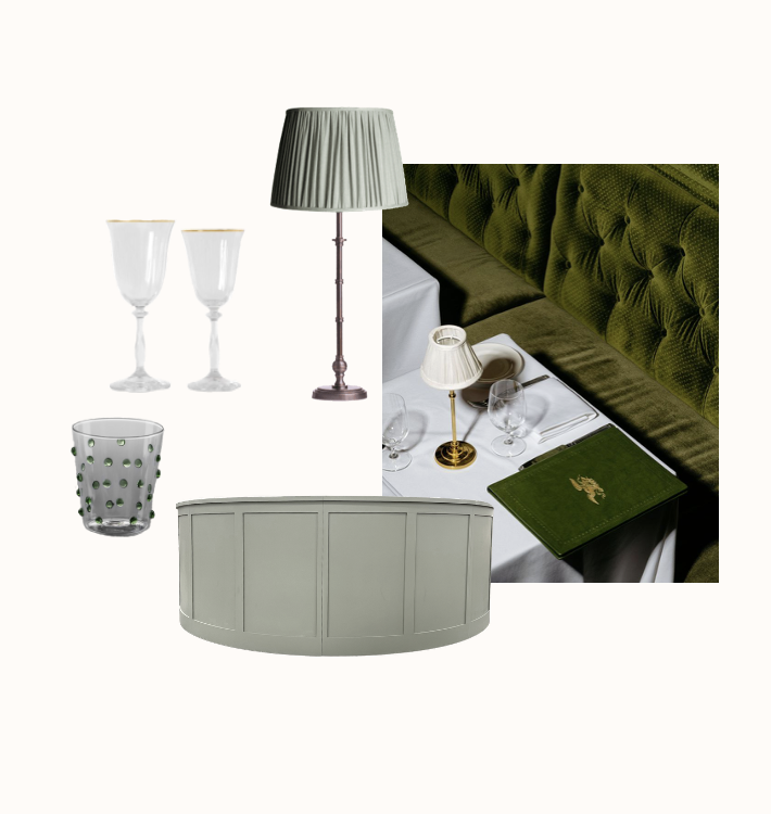 Evergreen tablescape design