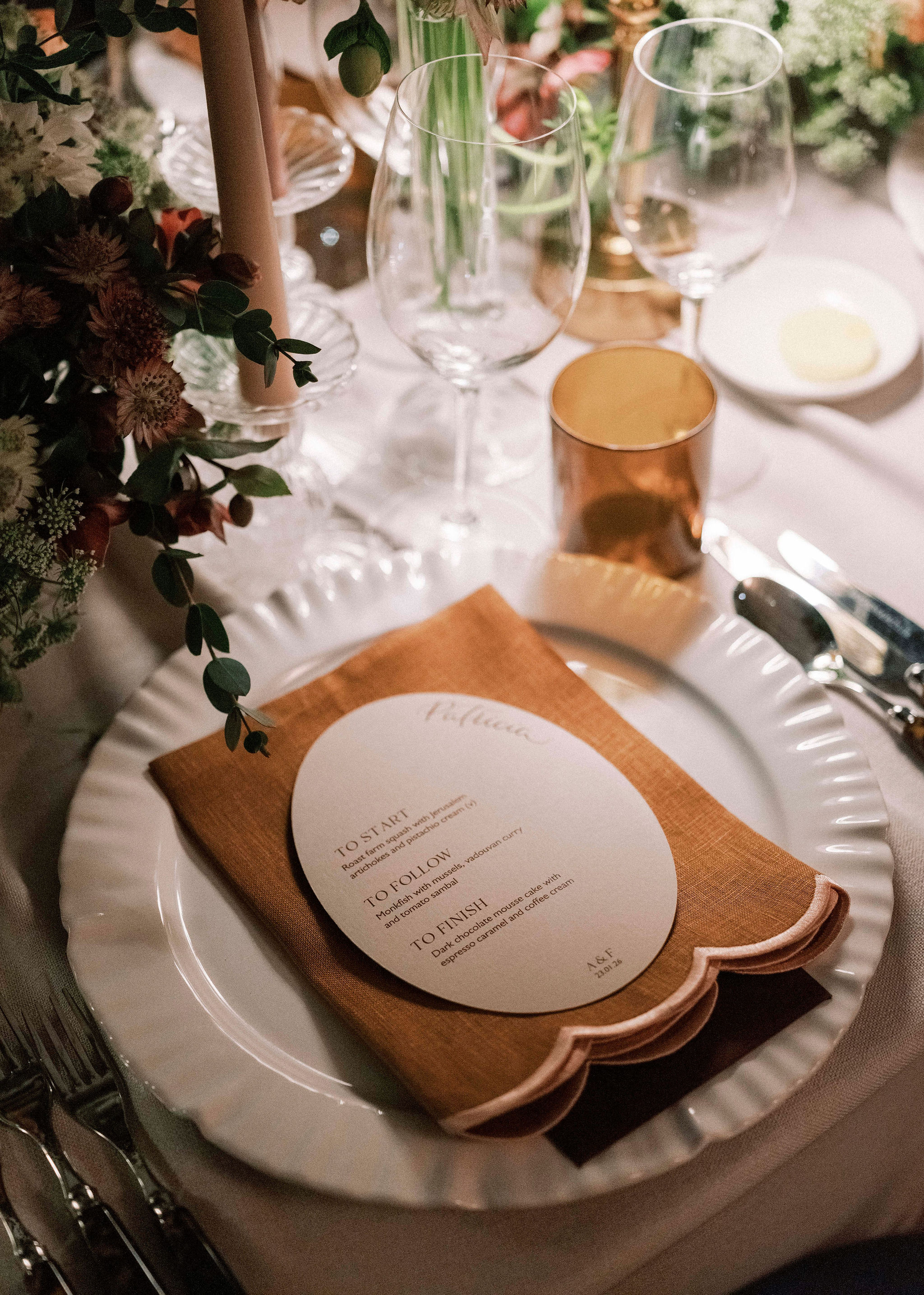 A winter wedding at Heckfield Place