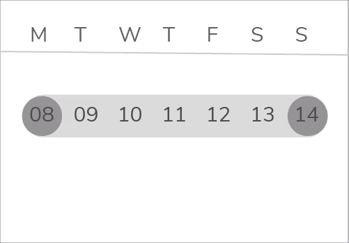 A calendar image to represent other tool's way of working. Bulk reports for a period of time. 