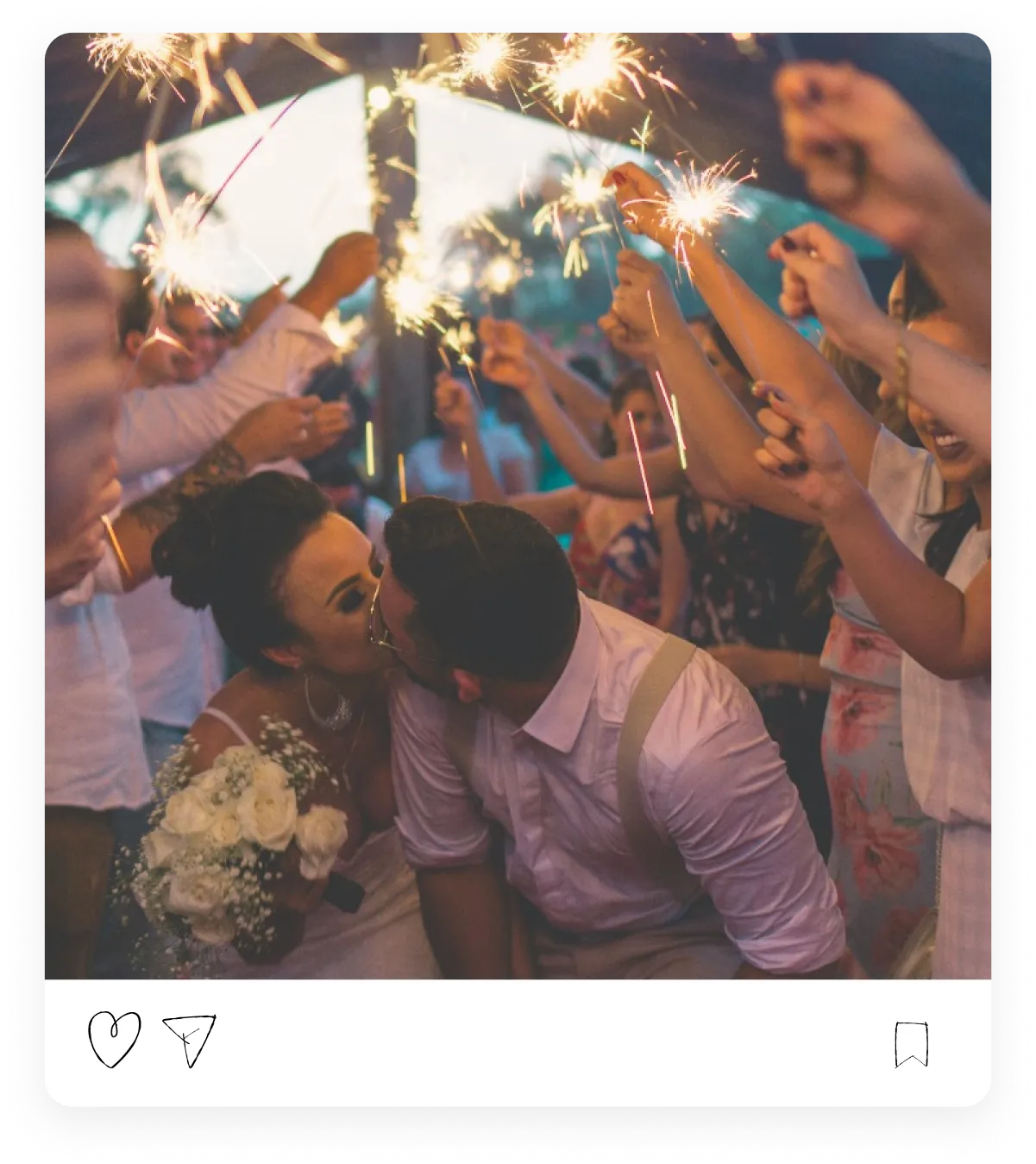 Social post from wedding