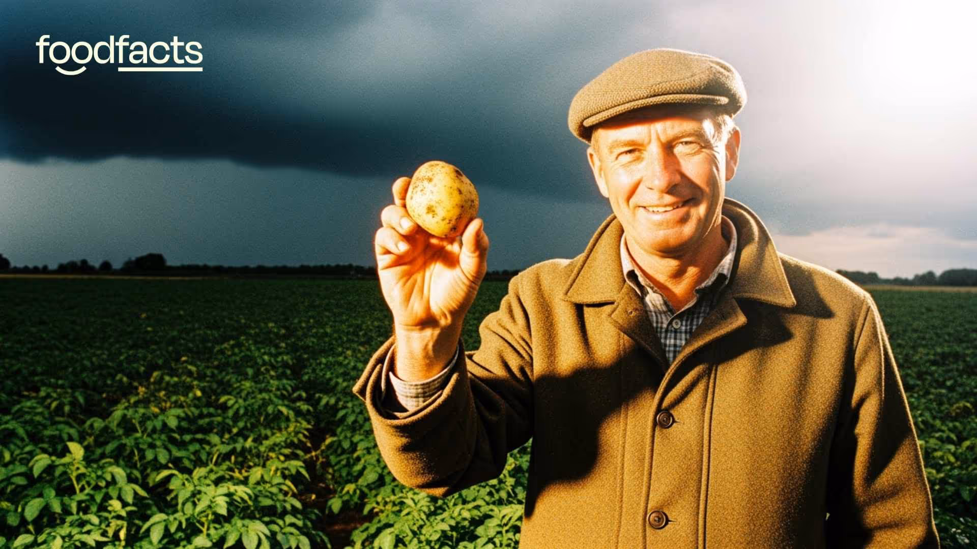 A person hold a potato, they are wondering if we should be eating them or not? Are potatoes real food? 
