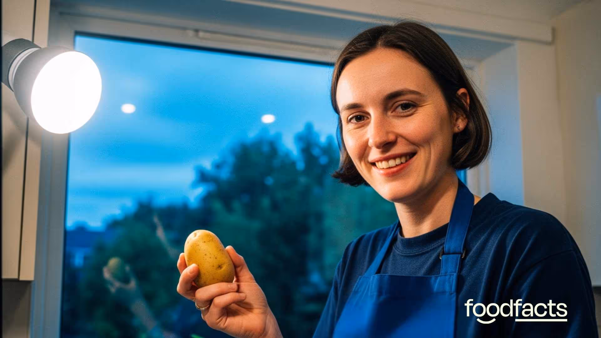 A person hold a potato, they are wondering if we should be eating them or not? Are potatoes real food? 