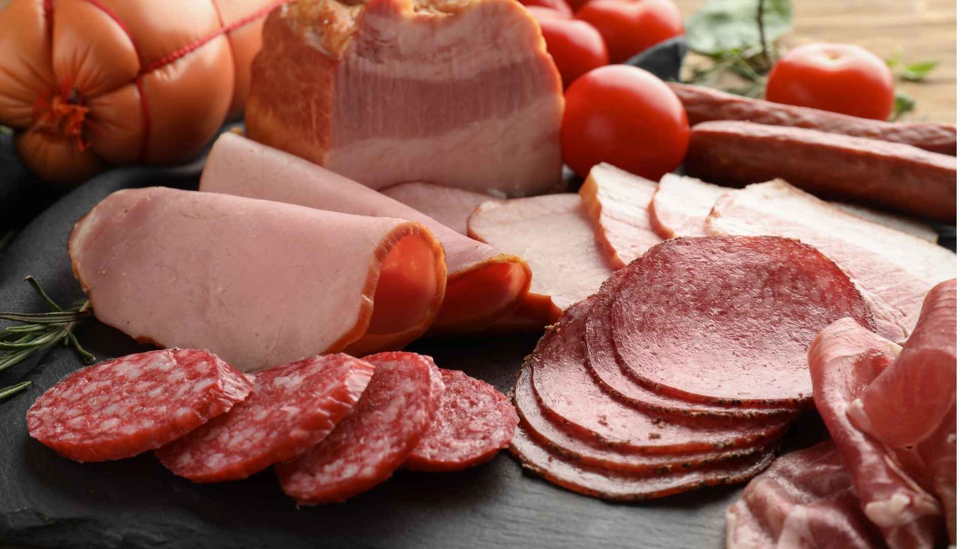 An array of sliced meats