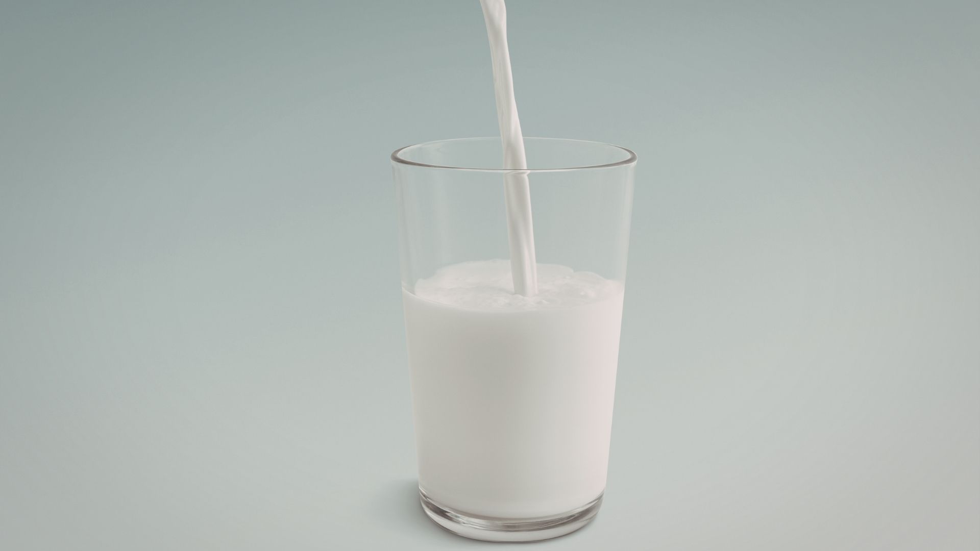 A glass of milk
