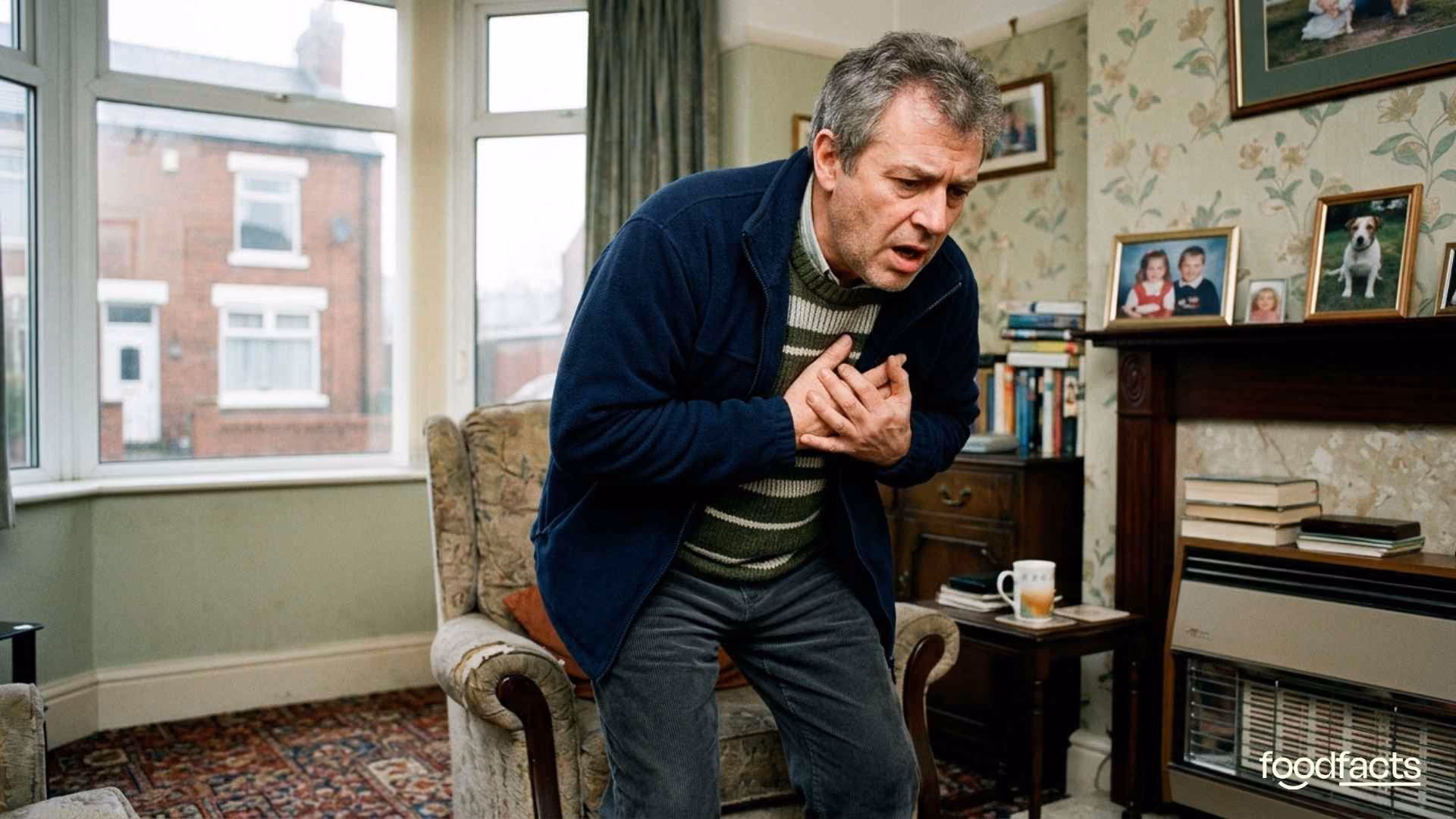 A person suffers from a heart attack