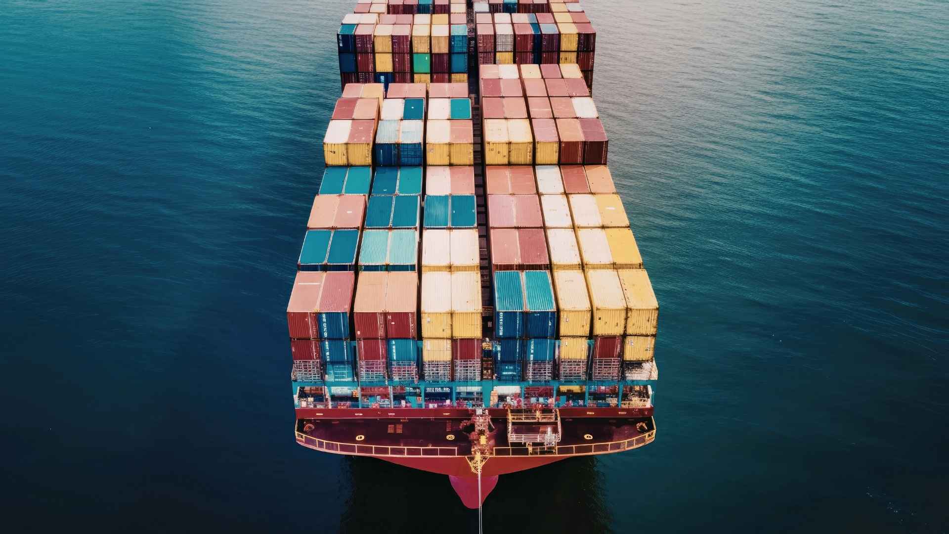 A larger container ship