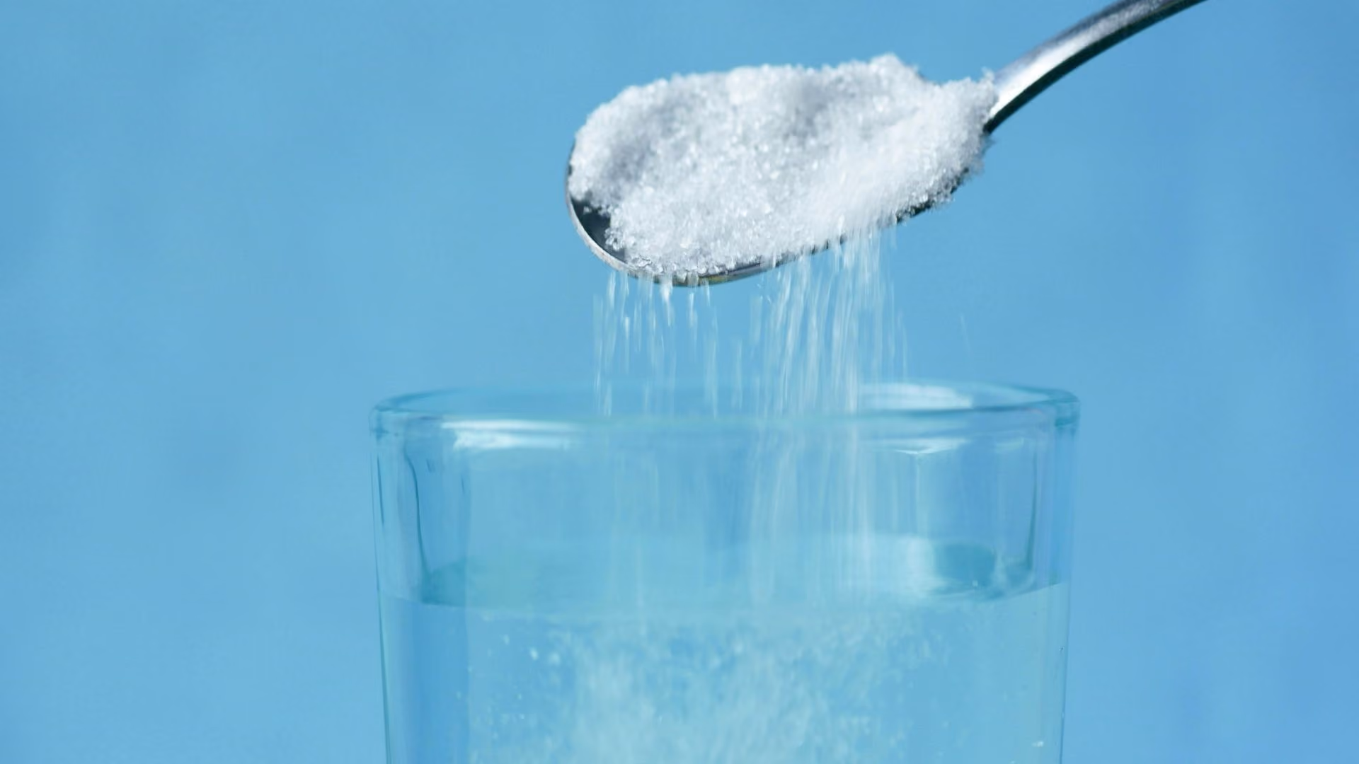 someone puts salt into water