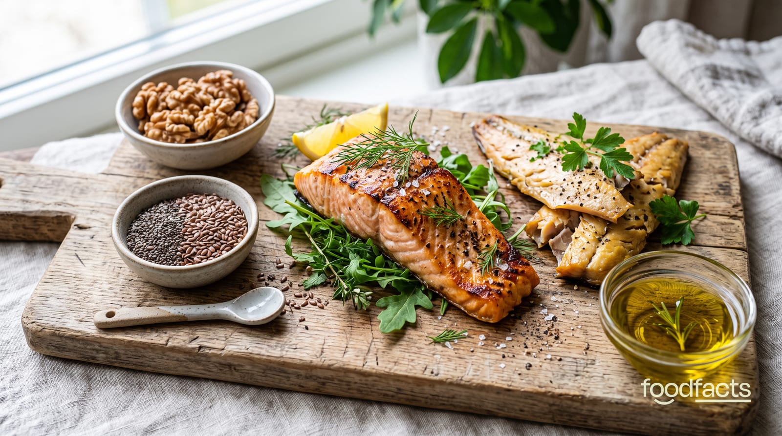 Oily fish, nuts and seeds