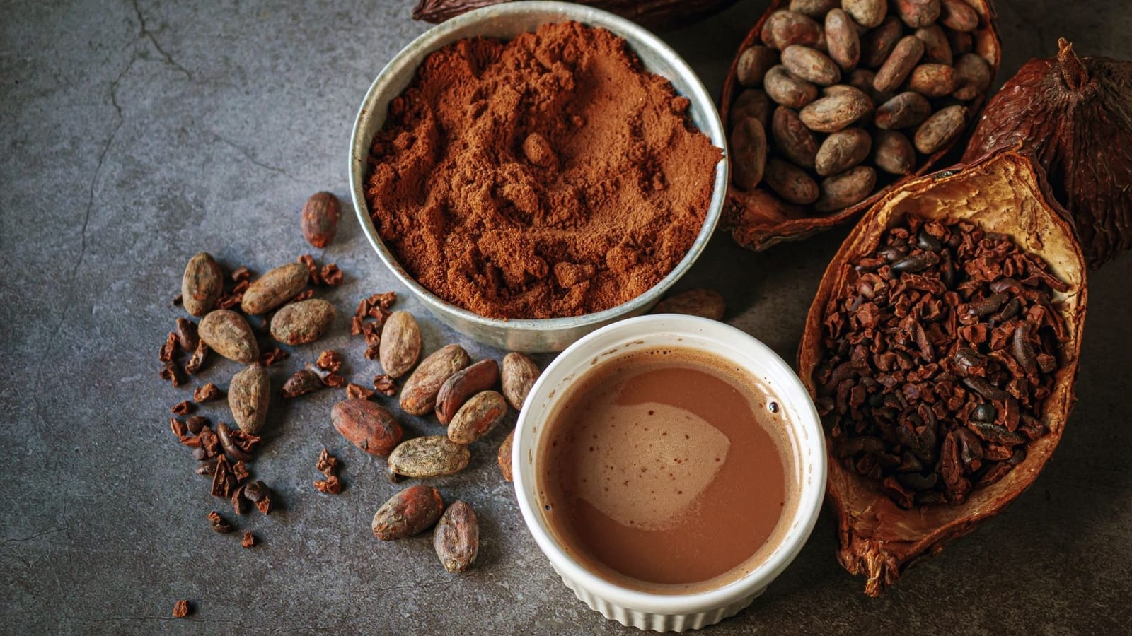 Different forms of cocoa