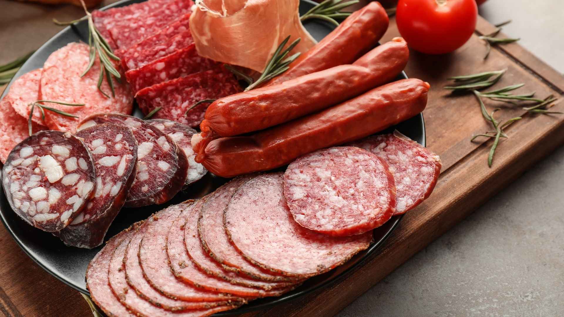 A deli meat platter