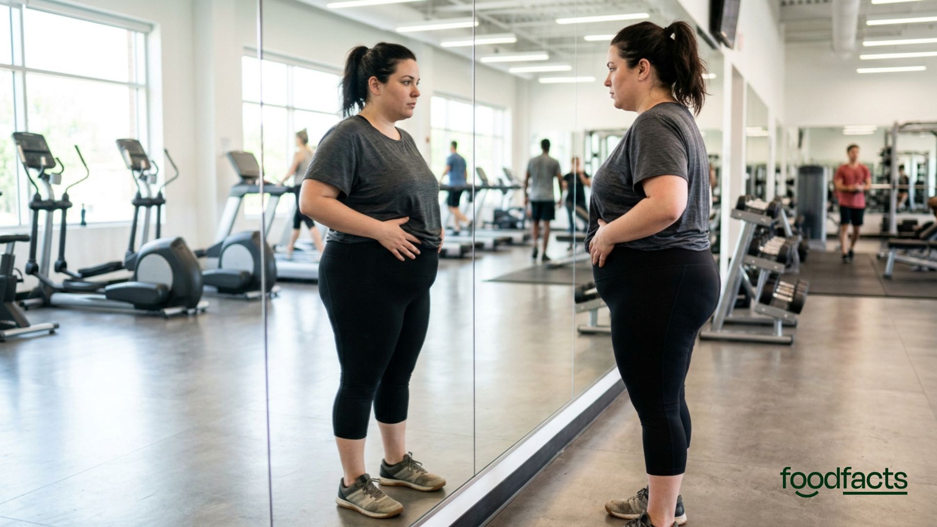 A person with type 2 diabetes excercises in the gym